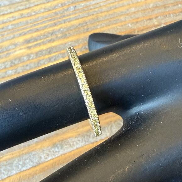 HIDALGO QVC Fine Stackable CZ Eternity Wedding Ring Band Sz 7 Sterling 925 - Picture 6 of 6